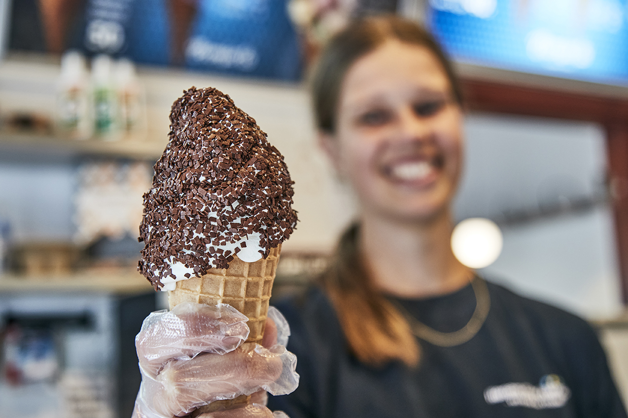 The best ice cream in the Coastal Land The Coastal Land in Denmark